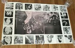 Années 1960 Rare Rolling Stones Vintage Concert Collage Poster 35 X 23.5