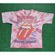Années 90 Vintage Le Rolling Stones Voodoo Lounge Tour 1994 Xl Tee-shirt Tie Dye Rare