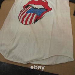 Authentique Rolling Stones 1981 The Knits Raglan Shirt de Raindrop Products en taille S