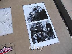 Bande De Rolling Stones Signé 17x31 Affichage Vintage Avec Brian Jones Psa Certifié