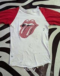 Chemise Rare des Rolling Stones pour Garçons Taille L 60s Russell Southern Company Usée