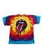 Chemise Rolling Stones Vintage Adulte Extra-large à Motif Tie-dye Liquid Blue Pour Hommes Lors De Concerts