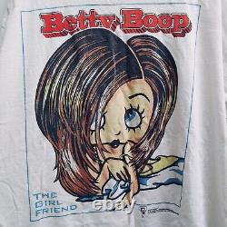 Chemise Vintage 1996 Betty Boop XL La Petite Amie Jennifer Aniston Rolling Stones