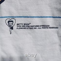 Chemise Vintage 1996 Betty Boop XL La Petite Amie Jennifer Aniston Rolling Stones