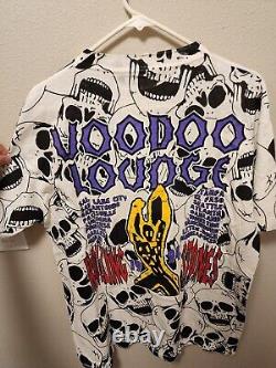 Chemise de concert Vintage Rolling Stones 1994 Voodoo Lounge imprimée partout en taille XL