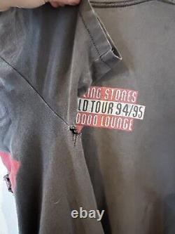 Chemise de tournée Vintage Rolling Stones Voodoo Lounge 1994 avec étiquette Brockum Taille XL.