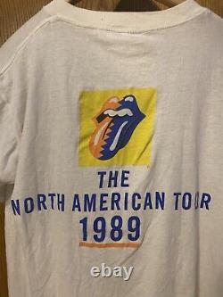 Chemise vintage 1989 Rolling Stones Tour Rock Blues Nord-Américain des années 90 80 Y2K