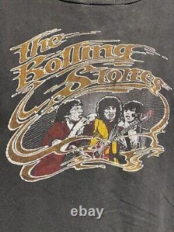 Chemise vintage des Rolling Stones des années 1970 rare