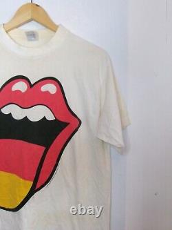 Chemise vintage des Rolling Stones taille XL pour hommes, tournée Voodoo Lounge avec les lèvres allemandes 94/95.