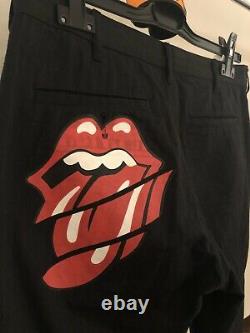 Comme Des Garçons Homme Pantalons Plus S / S05 Rolling Stones Lèvres Archivent Cdg Vintage