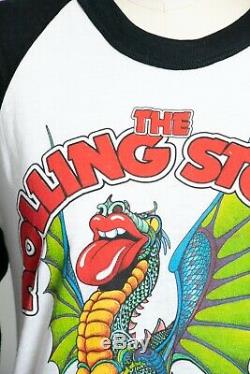 Concert Des Rolling Stones T-shirt 1981 Base-ball Roche T-shirt Les Petites Années 80