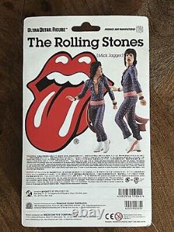 Figurine d'action Mick Jagger Rolling Stones Vintage RARE Mint on Card - LIVRAISON GRATUITE