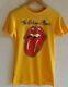 Hanes T-shirt Vintage Des Années 1980 The Rolling Stones Tattoo You Tour S Orange Jaune