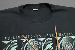 L Mince Des Années 80 Vtg 1989, Le Rolling Stones Toronto X Montréal Canada Tournée T-shirt