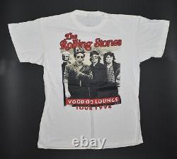 L'étone Rolling Voodoo Lounge 1994 Tour Tee Taille Med / Grand T-shirt Blanc