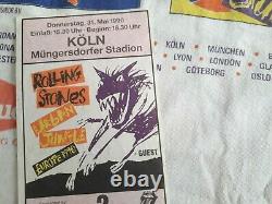 L'étonne Rolling Vintage 1990 Urban Jungle Eu Tour T Shirt +ticket XL White Lp