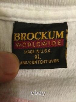 La tournée des Rolling Stones en 94/95 : chemise blanche Brockum XL vintage
