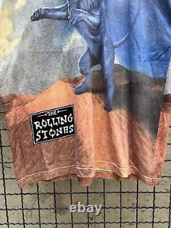 Le Rolling Stones 1998 Vintage T-shirt Rock Band imprimé partout