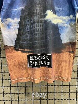 Le Rolling Stones 1998 Vintage T-shirt Rock Band imprimé partout