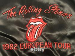 Le Rolling Stones Veste Vintage Original 1982 Tattoo You European Tour Large