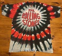 'Le Rolling Stones Vintage 1994 Tie Dye T-shirt à couture unique XL Voodoo Lounge'