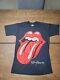 Le T-shirt De La Tournée Nord-américaine Vintage 1989 Des Rolling Stones En Taille Medium Avec Couture Simple.