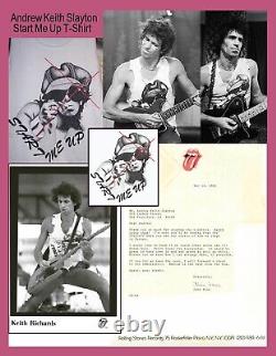 Le t-shirt vintage des Rolling Stones 'Start Me Up' conçu pour Keith Richards