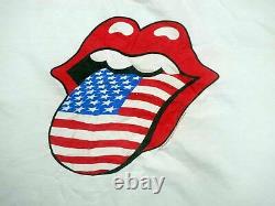 Les Étones Rolling 1994 1995 Tour T-shirt Vintage Brockum USA Drapeau Langue XL