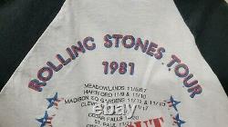 Les Rolling Stones 1981 Vendu, T-shirt, Les Knits XL Ronnie Wood