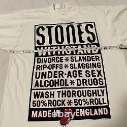 Les Rolling Stones 1995 Résistent T-Shirt Vintage XL Rare