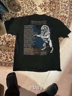 Les Rolling Stones 97 Tour Bridges To Babylon Vintage T-shirt Noir Taille XL Rock