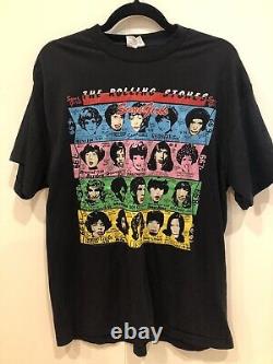 Les Rolling Stones Certaines Filles T-shirt Vintage Hommes Taille XL Tee Jays Tag 1989 Tour