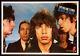 Les Rolling Stones Noir Et Bleu Vintage 1976 Promo Poster Linbacked