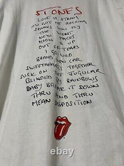 Les Rolling Stones Vintage 1994 Voodoo Lounge AOP Brockum T-Shirt de taille x-large