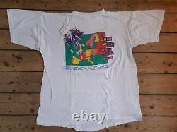 Les Tournes Rolling Urban Jungle 1990 Vintage Eu Tour T Shirt +ticket Lp XL White