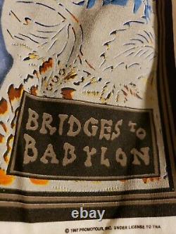 Nos Vintage Rolling Stones Bridges To Babylon Tour 97 T-shirt Taille XL Deadstock