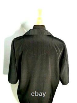 RARE VINTAGE-2002 ROLLING STONES tour-chemise à manches courtes boutonnée en mélange de rayonne/polyester