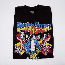 RARE & VINTAGE? T-shirt vintage des Rolling Stones de la tournée américaine de 1978, taille M