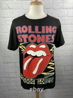 Rare Vintage 1994 Rolling Stones Chemise Voodoo Lounge Band Tee Big Print 2 Sided