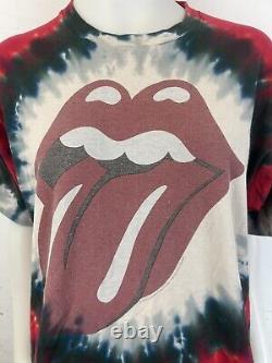 Rare Vintage 1994 Rolling Stones Voodoo Lounge Tour T-shirt Tie Dye Red Band XL