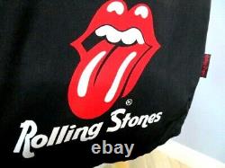 Rare Vintage-2002 Rolling Stones Tour-short Sleeve Buttoned Chemise Rayonne/poly MIX