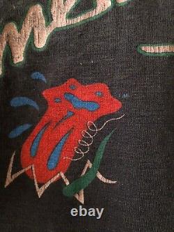 Rare Vintage Rolling Stones T Shirt 1981 Single Stich American Tour V Collier