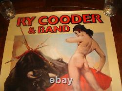 Rare Vintage Ry Cooder Borderline 1980 Warner Bros Enregistrements Promo Poster
