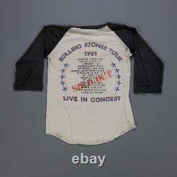 Rare Vtg Les Rolling Stones 1981 Épuisé Visite Stade Dragon Raglan T Shirt 80s