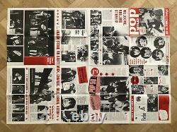 Rolling Stones 1965 Brian Jones Poster Swedish Music Magazine Okej Vintage 1960s