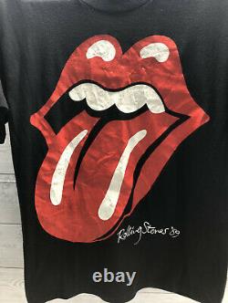 Rolling Stones 1989 North American Tour Vintage Grand Printemps Ford USA Chemise