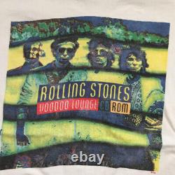 Rolling Stones 1995 T-shirt Vintage Américain Taille L Utilisé Ok002607