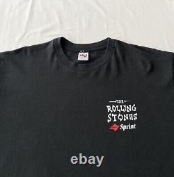 Rolling Stones 1997 Vintage Sprint Tour 98 Chemise à manches longues
