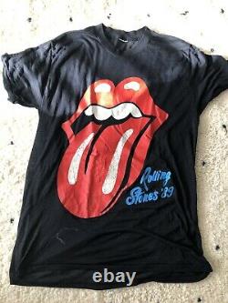 Rolling Stones Original T Shirt Vintage Rock Tee Steel Wheels Tour