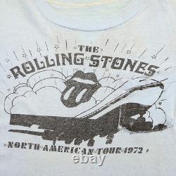 Rolling Stones Shirt Vintage T-shirt American Tour 1972 Pocket Tee Mick Jagger